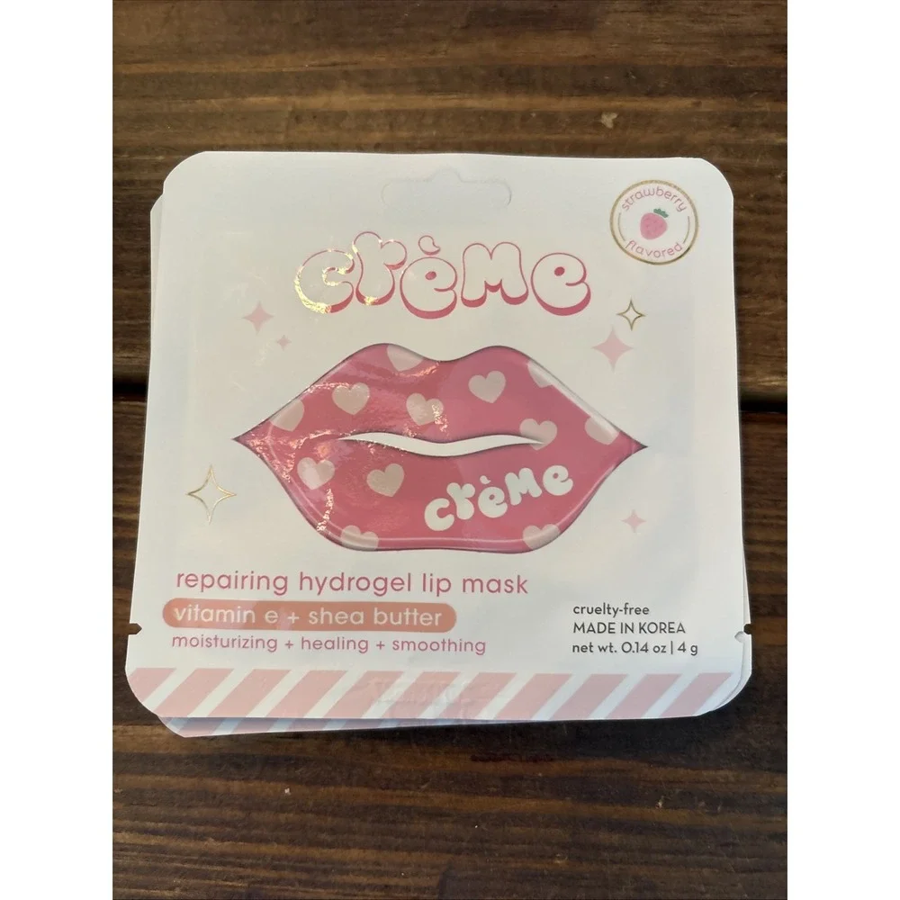 6 of The‎ Crème Shop Repairing Hydrogel Lip Mask With Vitamin E + Shea  NEW WN